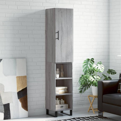 Skříň Highboard 34,5 X 34 X 180 Cm Kompozitní Dřevo