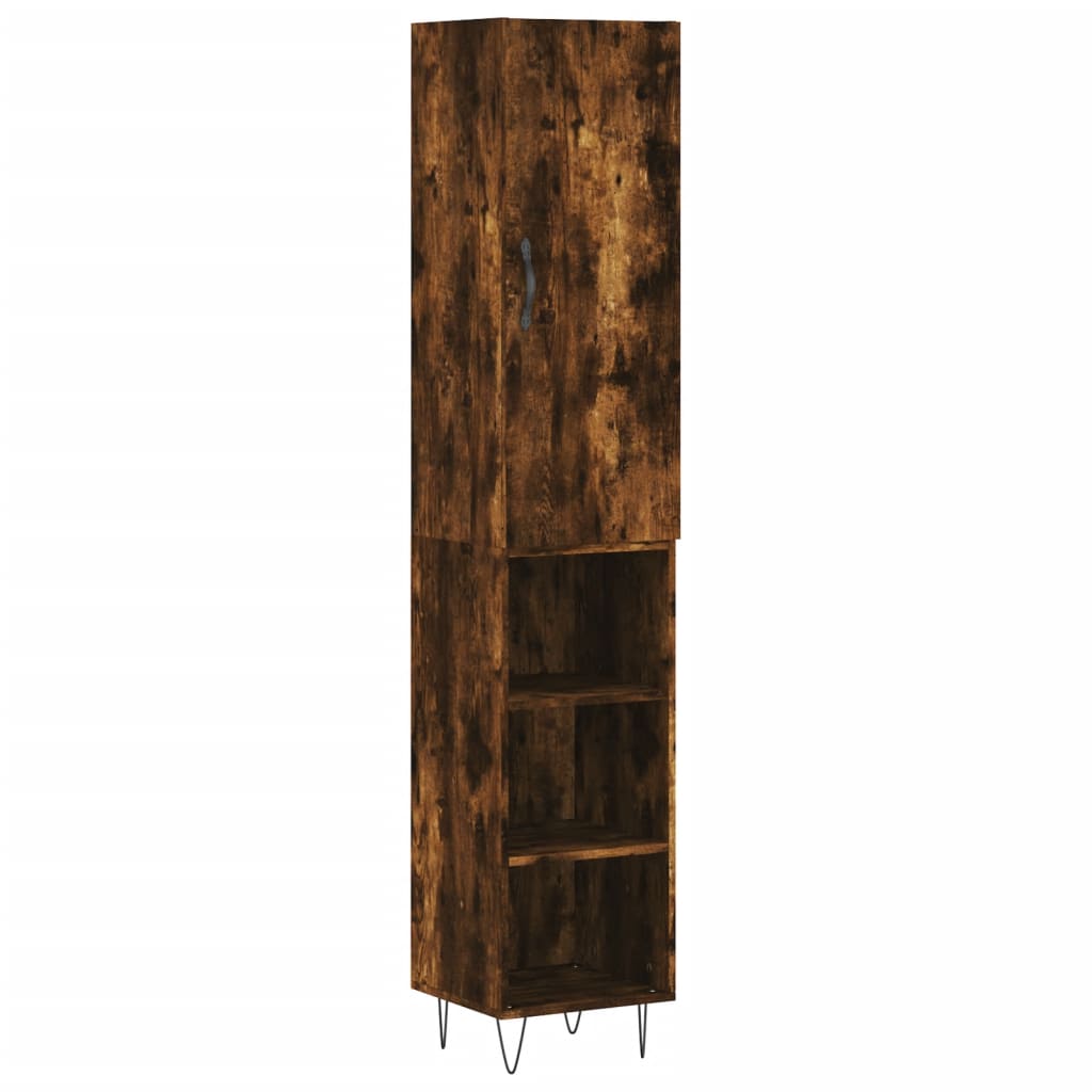 Skříň Highboard 34,5 X 34 X 180 Cm Kompozitní Dřevo