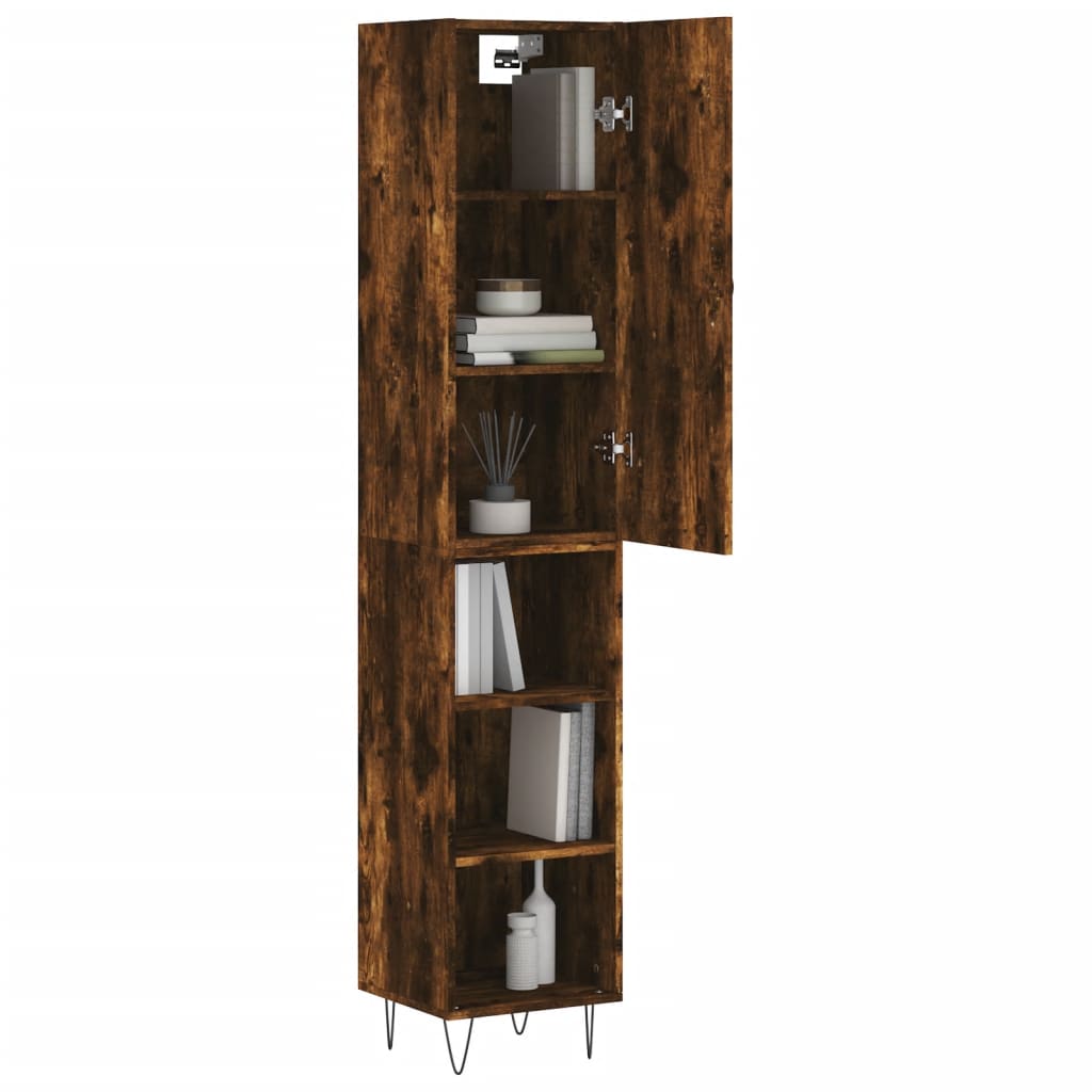 Skříň Highboard 34,5 X 34 X 180 Cm Kompozitní Dřevo