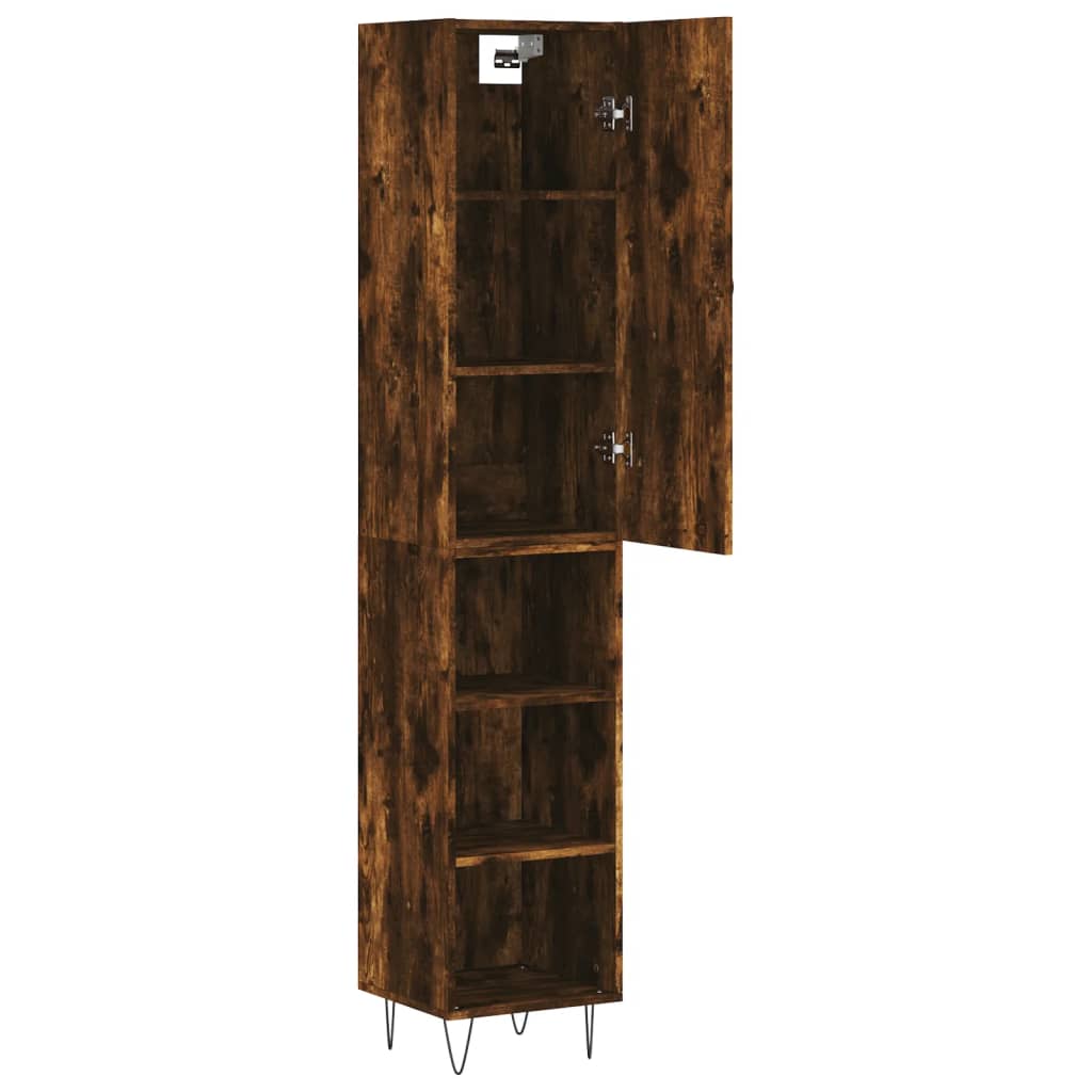 Skříň Highboard 34,5 X 34 X 180 Cm Kompozitní Dřevo