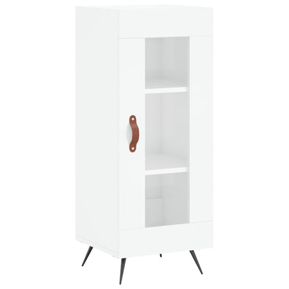 Skříň Highboard Bílá S Vysokým Leskem 34,5X34X180 Cm Kompozit