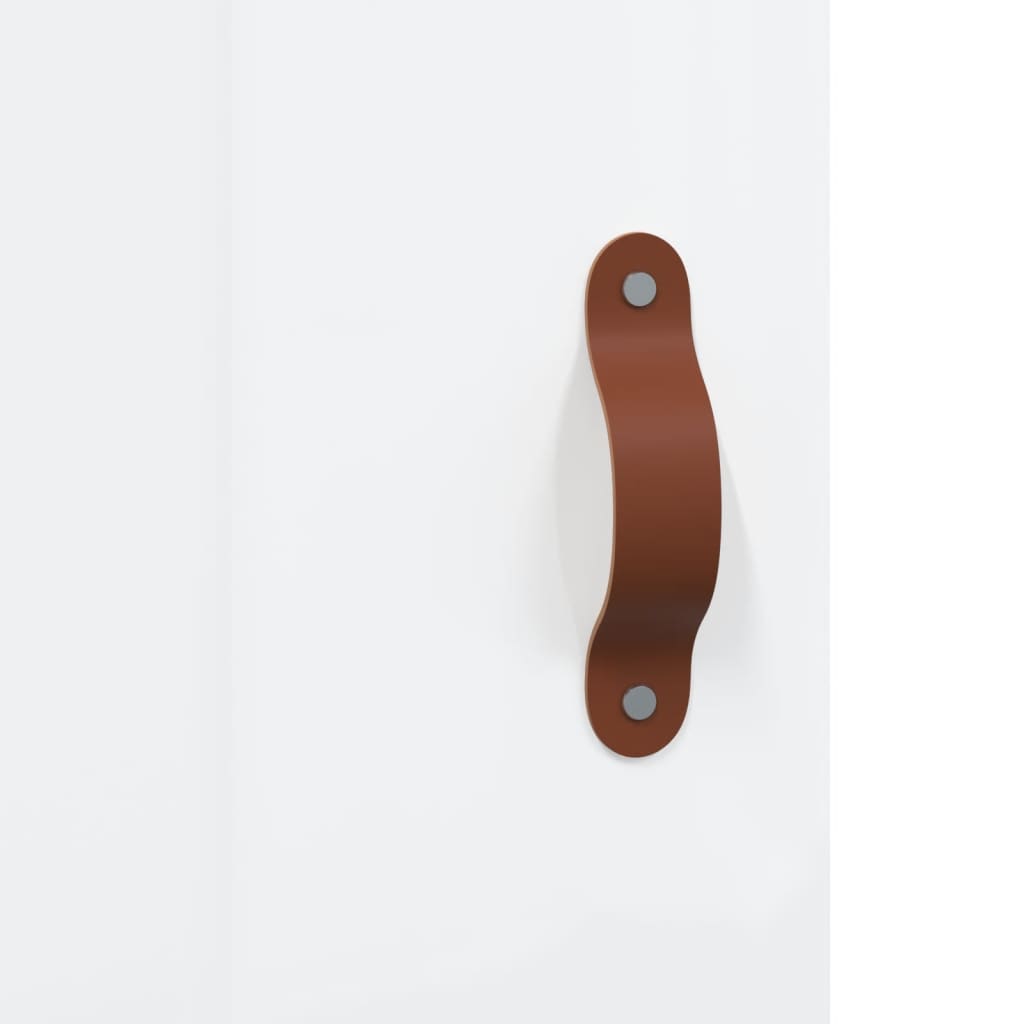 Skříň Highboard Bílá S Vysokým Leskem 34,5X34X180 Cm Kompozit
