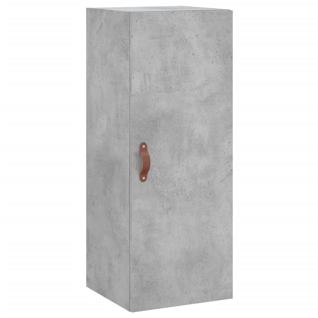 Skříň Highboard Betonově Šedá 34,5X34X180 Cm Kompozitní Dřevo