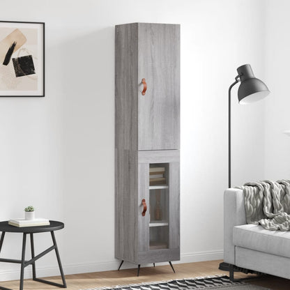 Skříň Highboard 34,5 X 34 X 180 Cm Kompozitní Dřevo