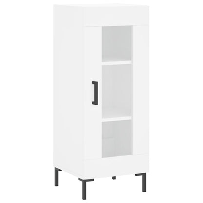 Skříň Highboard Bílá 34,5 X 34 X 180 Cm Kompozitní Dřevo