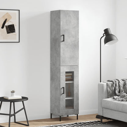 Skříň Highboard 34,5 X 34 X 180 Cm Kompozitní Dřevo