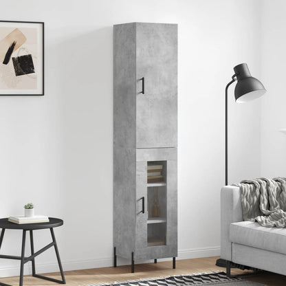 Skříň Highboard 34,5 X 34 X 180 Cm Kompozitní Dřevo