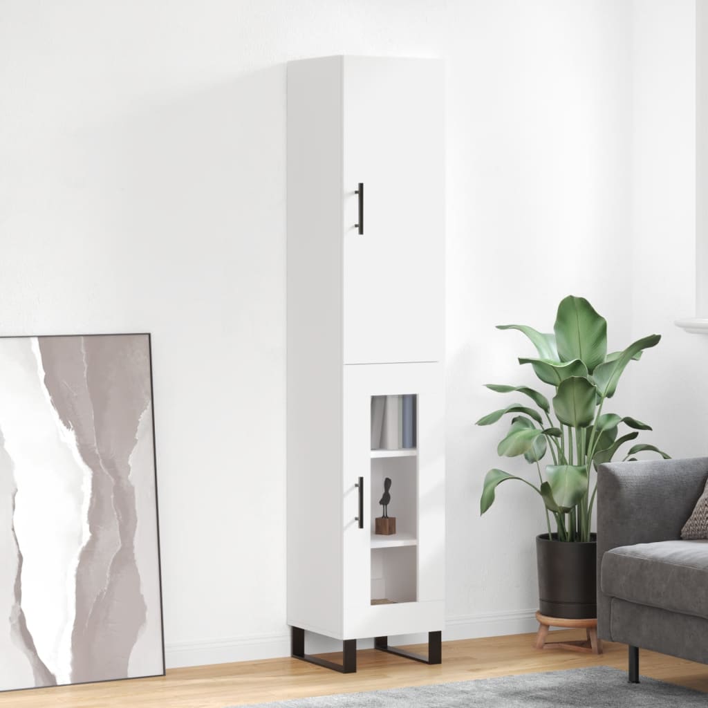 Skříň Highboard 34,5 X 34 X 180 Cm Kompozitní Dřevo