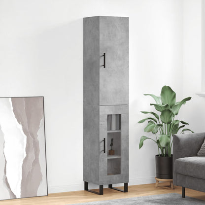 Skříň Highboard 34,5 X 34 X 180 Cm Kompozitní Dřevo