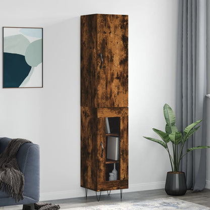 Skříň Highboard 34,5 X 34 X 180 Cm Kompozitní Dřevo