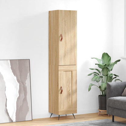 Skříň Highboard 34,5 X 34 X 180 Cm Kompozitní Dřevo