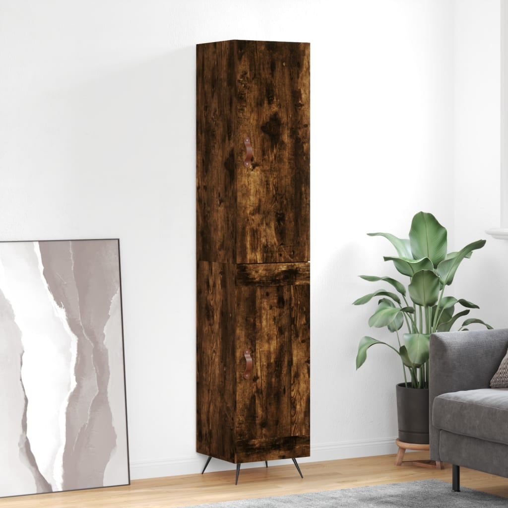 Skříň Highboard 34,5 X 34 X 180 Cm Kompozitní Dřevo