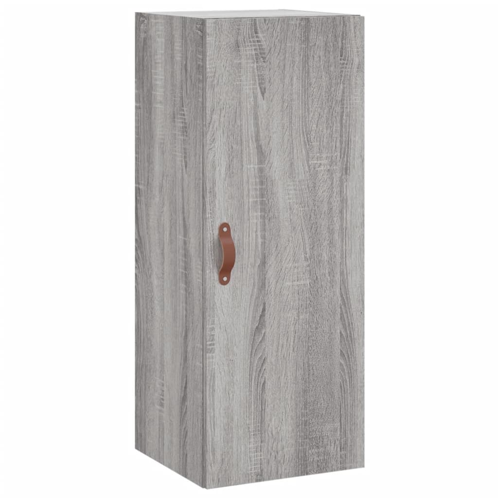Skříň Highboard Šedá Sonoma 34,5 X 34 X 180 Cm Kompozitní Dřevo