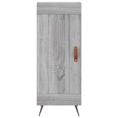 Skříň Highboard Šedá Sonoma 34,5 X 34 X 180 Cm Kompozitní Dřevo