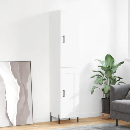 Skříň Highboard 34,5 X 34 X 180 Cm Kompozitní Dřevo