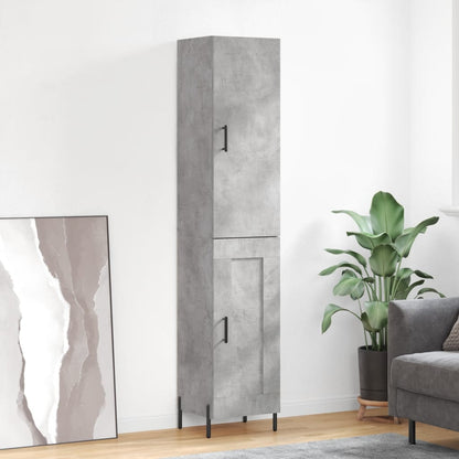 Skříň Highboard 34,5 X 34 X 180 Cm Kompozitní Dřevo