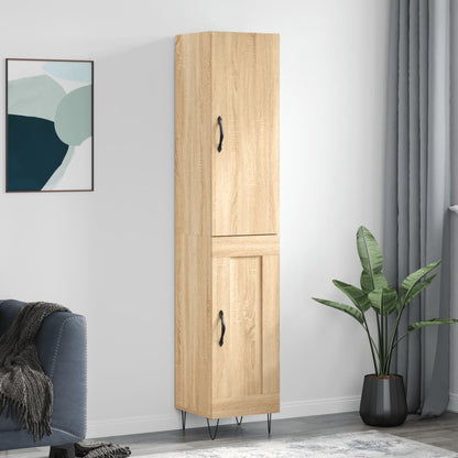 Skříň Highboard 34,5 X 34 X 180 Cm Kompozitní Dřevo