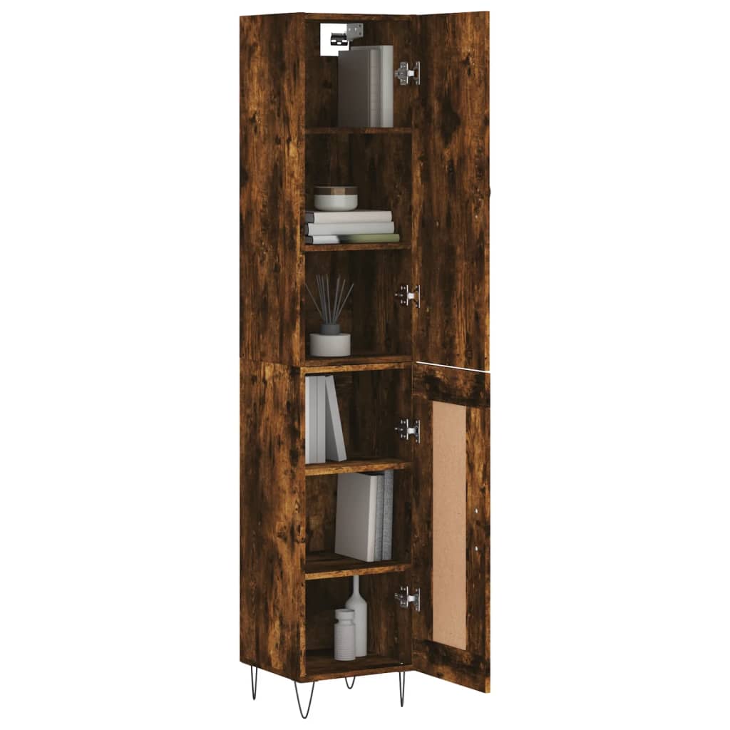 Skříň Highboard 34,5 X 34 X 180 Cm Kompozitní Dřevo
