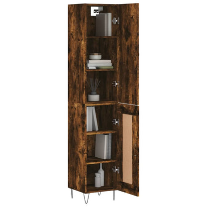 Skříň Highboard 34,5 X 34 X 180 Cm Kompozitní Dřevo