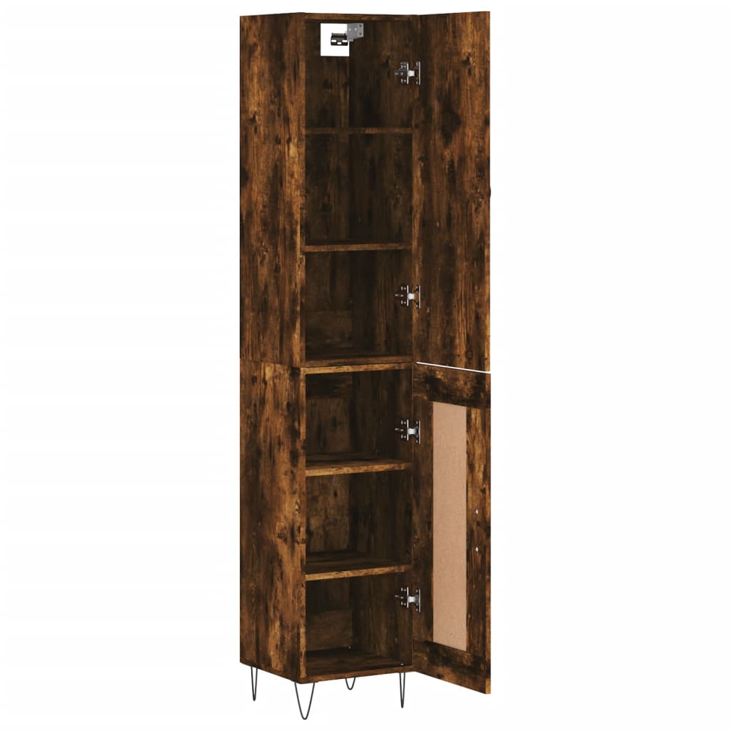 Skříň Highboard 34,5 X 34 X 180 Cm Kompozitní Dřevo