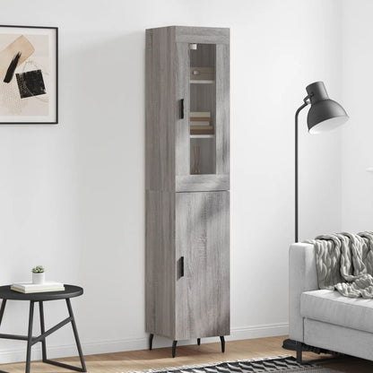 Skříň Highboard 34,5 X 34 X 180 Cm Kompozitní Dřevo