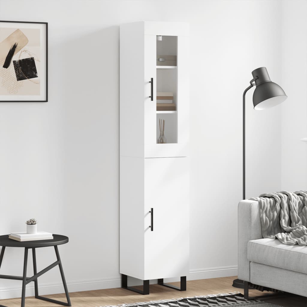 Skříň Highboard 34,5 X 34 X 180 Cm Kompozitní Dřevo