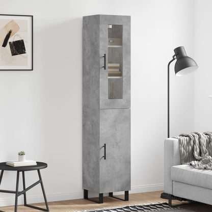 Skříň Highboard 34,5 X 34 X 180 Cm Kompozitní Dřevo
