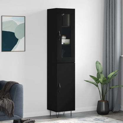 Skříň Highboard 34,5 X 34 X 180 Cm Kompozitní Dřevo