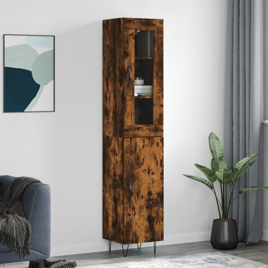 Skříň Highboard 34,5 X 34 X 180 Cm Kompozitní Dřevo