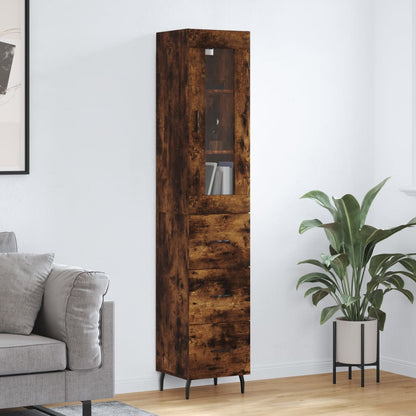 Skříň Highboard 34,5 X 34 X 180 Cm Kompozitní Dřevo