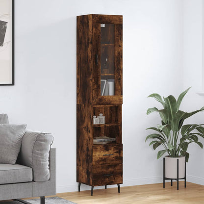 Skříň Highboard 34,5 X 34 X 180 Cm Kompozitní Dřevo