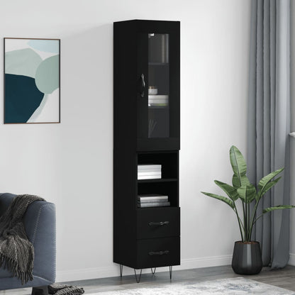 Skříň Highboard 34,5 X 34 X 180 Cm Kompozitní Dřevo