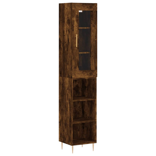 Skříň Highboard 34,5 X 34 X 180 Cm Kompozitní Dřevo