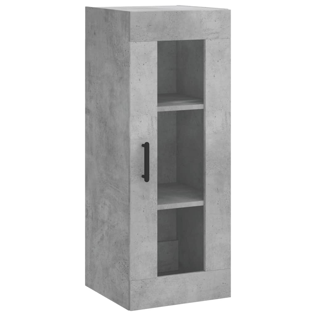 Skříň Highboard Betonově Šedá 34,5X34X180 Cm Kompozitní Dřevo