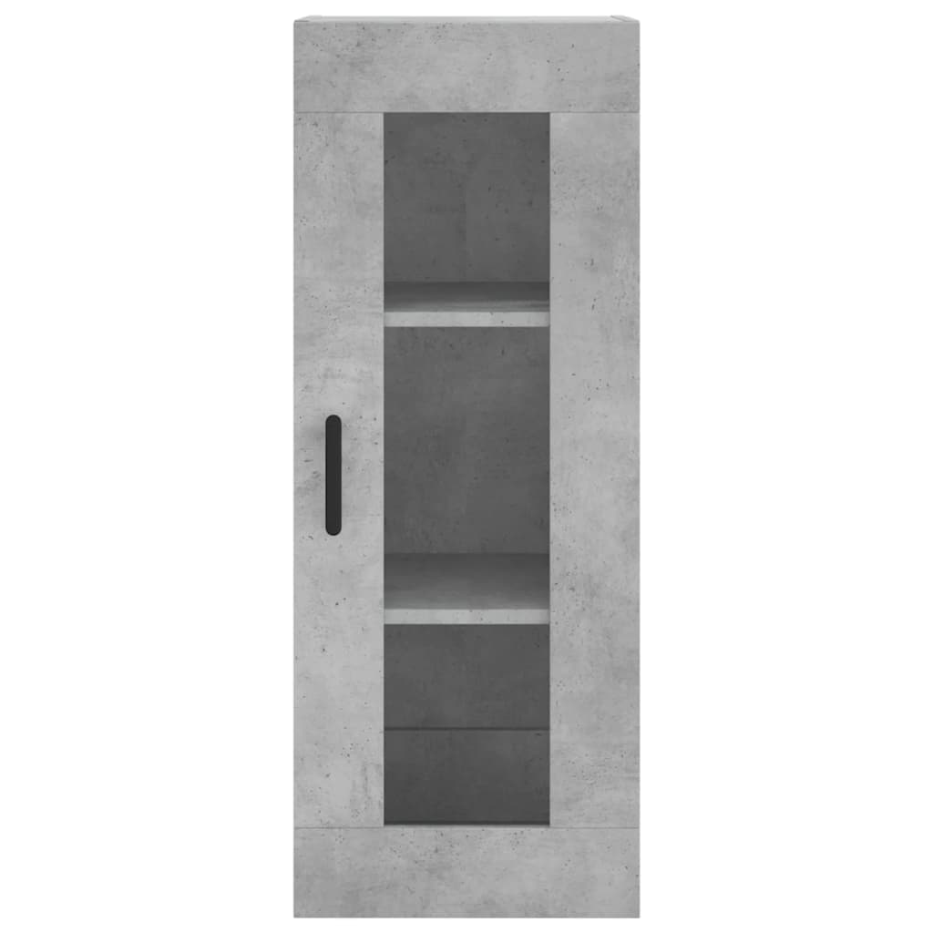 Skříň Highboard Betonově Šedá 34,5X34X180 Cm Kompozitní Dřevo