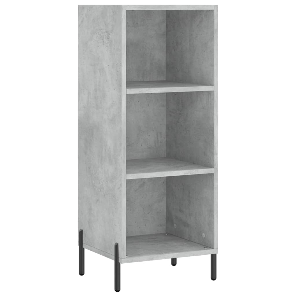 Skříň Highboard Betonově Šedá 34,5X34X180 Cm Kompozitní Dřevo