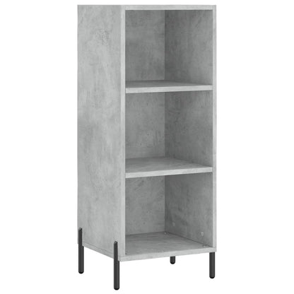 Skříň Highboard Betonově Šedá 34,5X34X180 Cm Kompozitní Dřevo