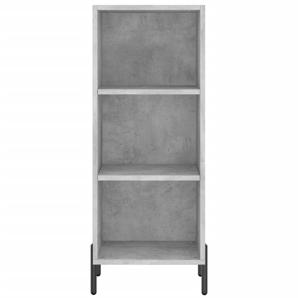 Skříň Highboard Betonově Šedá 34,5X34X180 Cm Kompozitní Dřevo