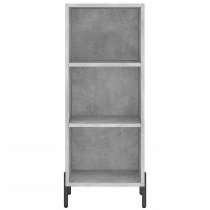 Skříň Highboard Betonově Šedá 34,5X34X180 Cm Kompozitní Dřevo