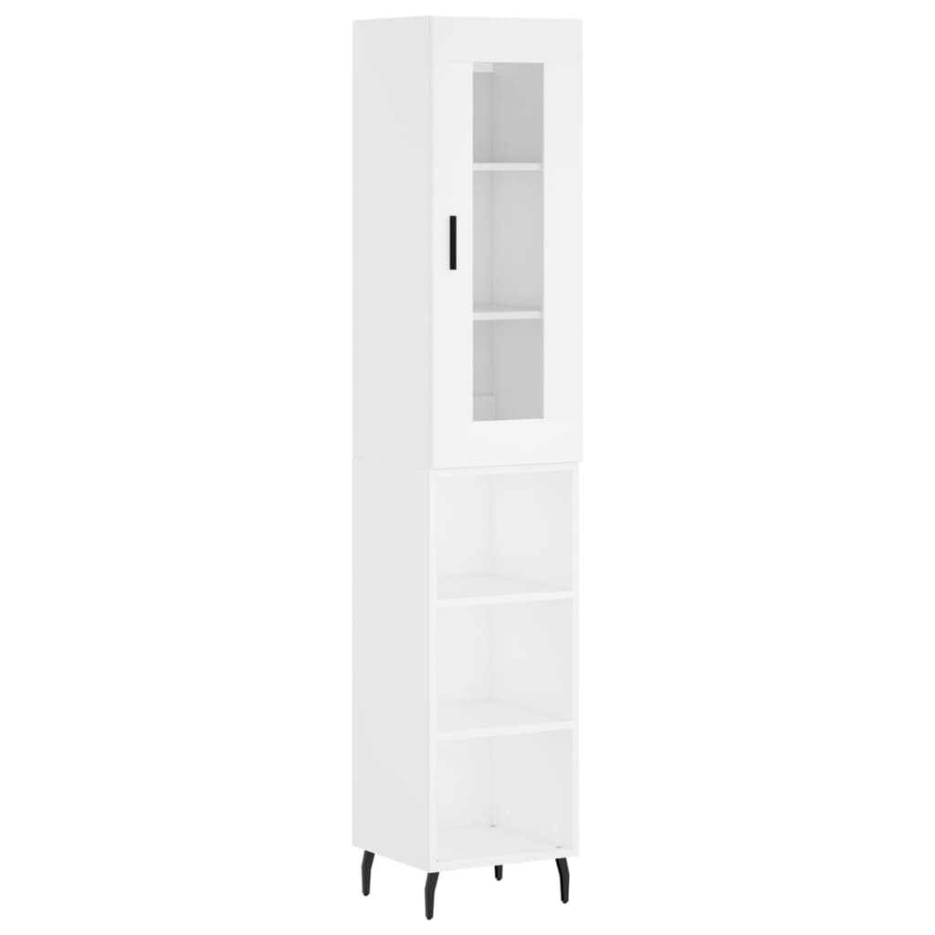 Skříň Highboard 34,5 X 34 X 180 Cm Kompozitní Dřevo
