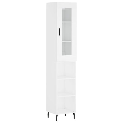 Skříň Highboard 34,5 X 34 X 180 Cm Kompozitní Dřevo