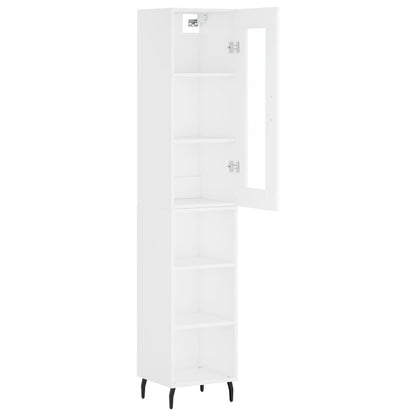 Skříň Highboard 34,5 X 34 X 180 Cm Kompozitní Dřevo