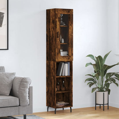 Skříň Highboard 34,5 X 34 X 180 Cm Kompozitní Dřevo