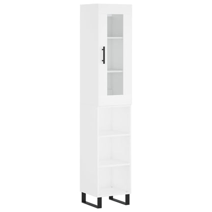 Skříň Highboard 34,5 X 34 X 180 Cm Kompozitní Dřevo