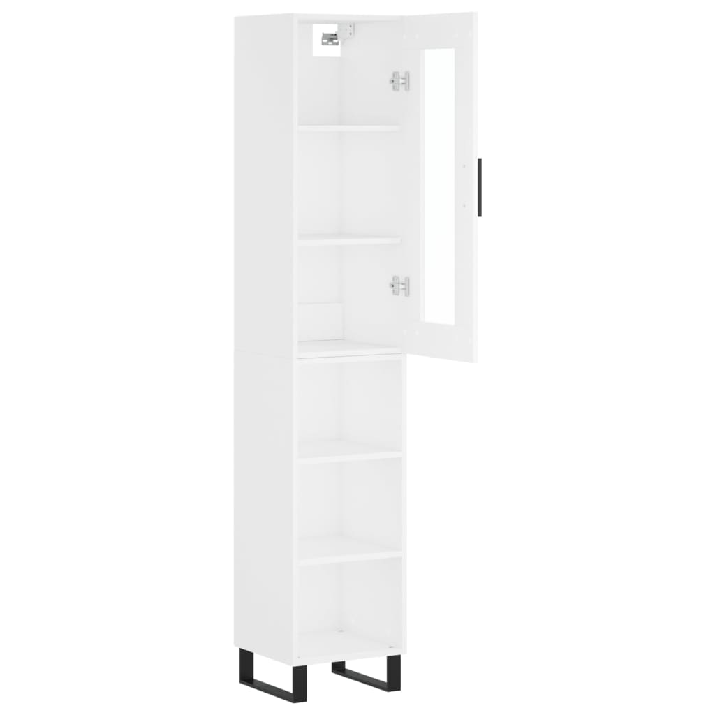 Skříň Highboard 34,5 X 34 X 180 Cm Kompozitní Dřevo