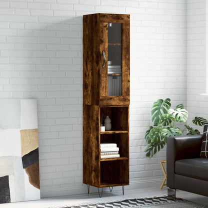 Skříň Highboard 34,5 X 34 X 180 Cm Kompozitní Dřevo
