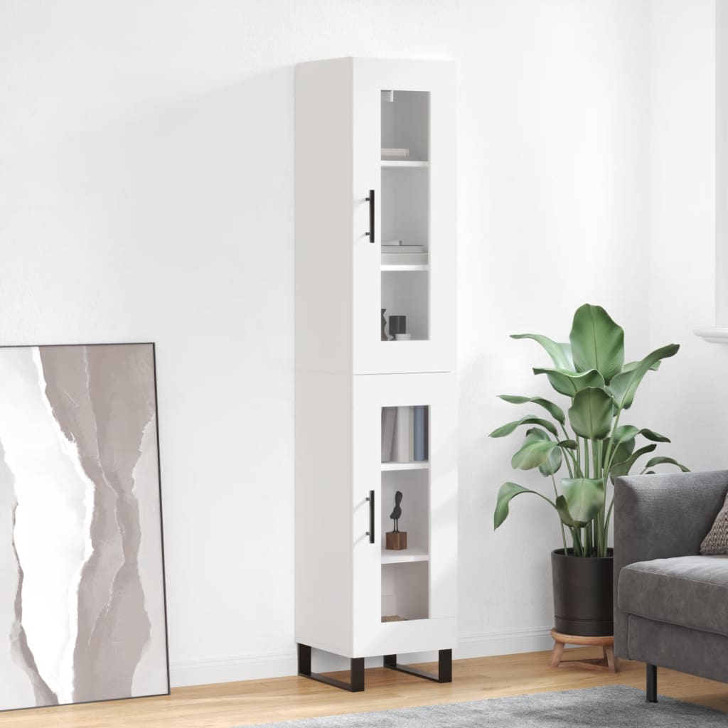 Skříň Highboard 34,5 X 34 X 180 Cm Kompozitní Dřevo