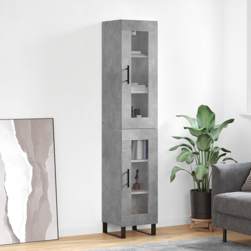 Skříň Highboard 34,5 X 34 X 180 Cm Kompozitní Dřevo