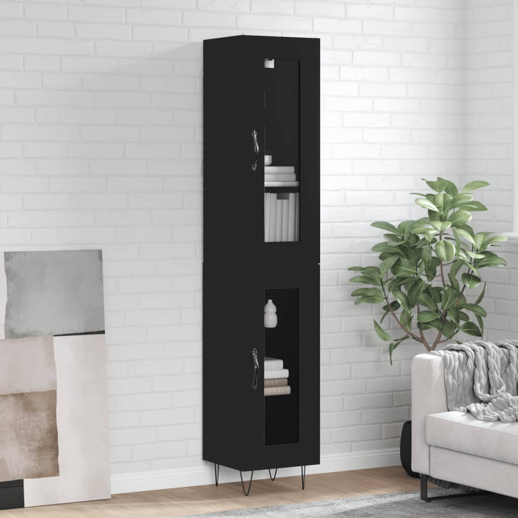 Skříň Highboard 34,5 X 34 X 180 Cm Kompozitní Dřevo