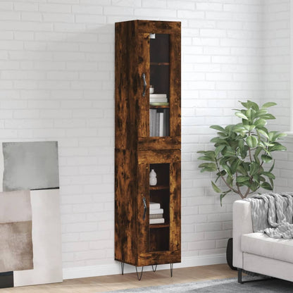Skříň Highboard 34,5 X 34 X 180 Cm Kompozitní Dřevo